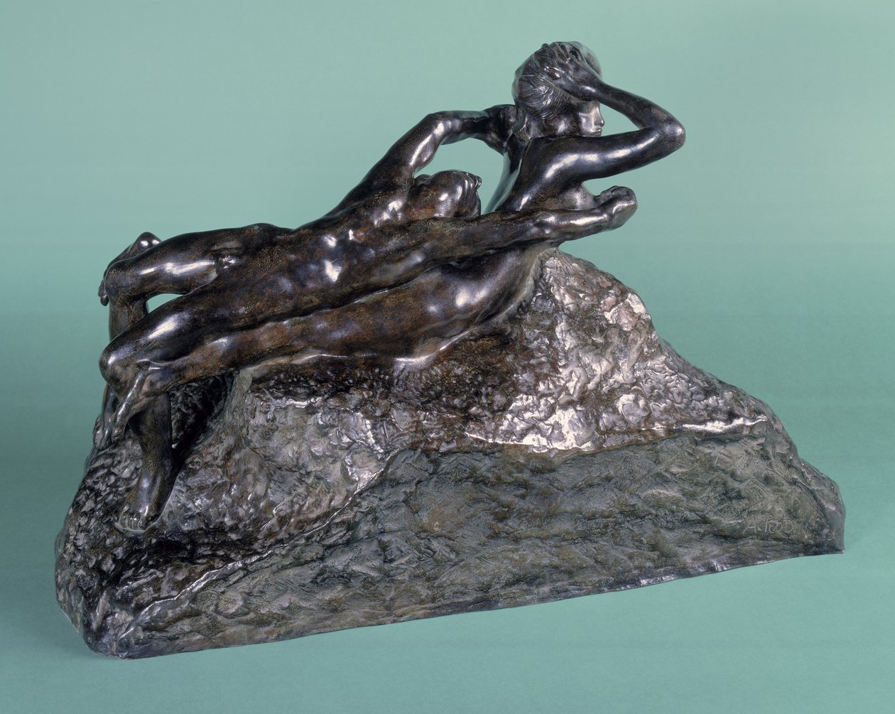 Love Fleeing, 1883-84 (bronse) av Auguste Rodin