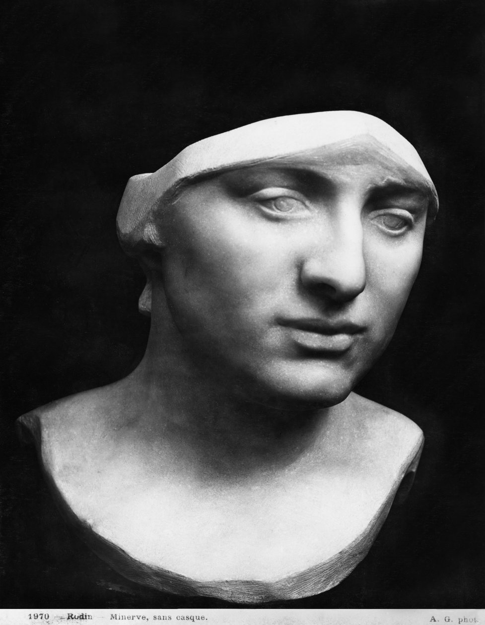 Minerva uten hjelm, 1896 (marmor) (se også 414550) av Auguste Rodin