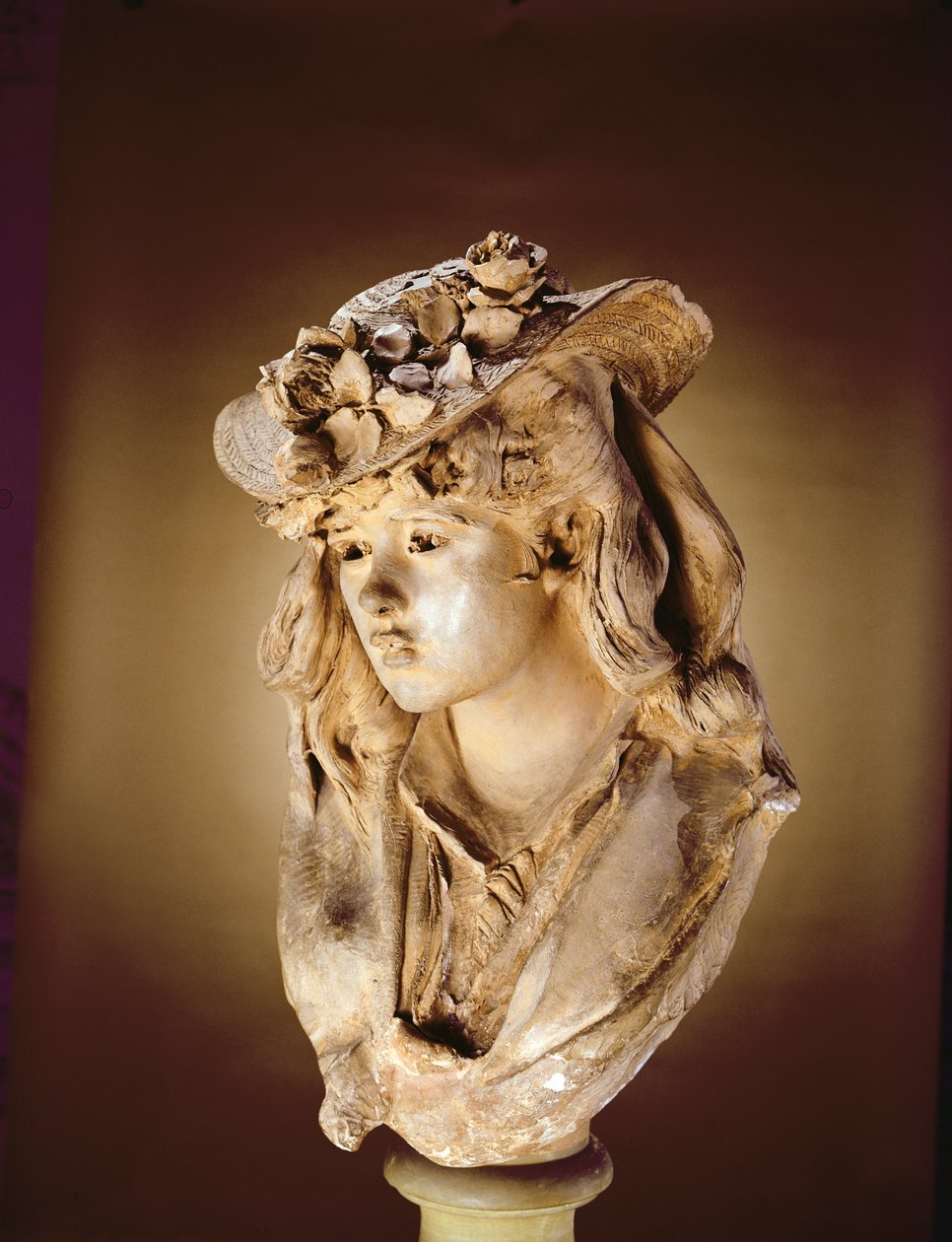 Portrait of a Young Woman, ca. 1865 (gips) av Auguste Rodin