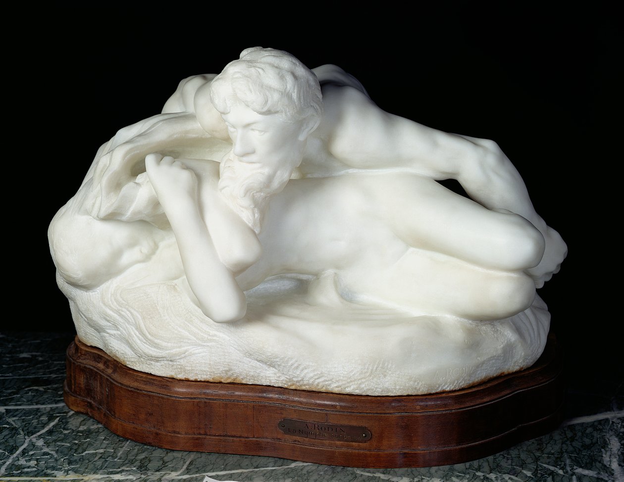 Psyche-Spring, også kjent som den overraskede nymfen, eller Våren, 1886 (marmor) av Auguste Rodin