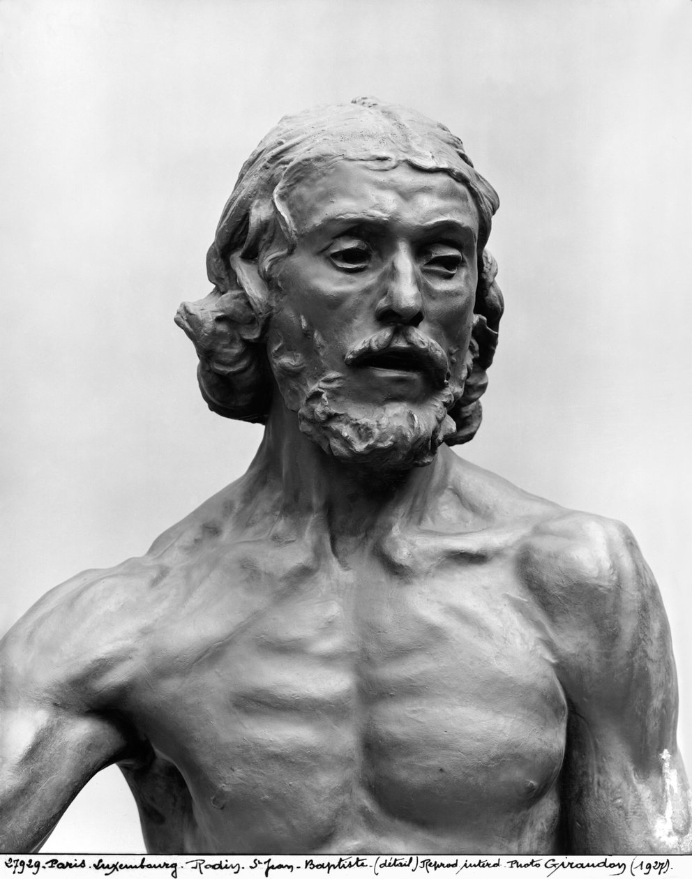 St. Johannes døperen, 1878-80 (detalj) (se også 279787) (bronse) av Auguste Rodin