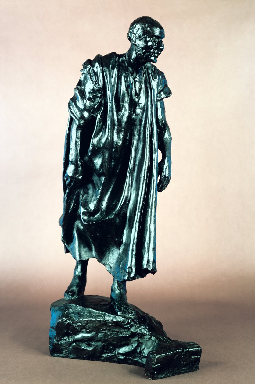 Studie for Jacques de Wissant, fra borgerne i Calais, ca. 1905-10 (bronse) av Auguste Rodin