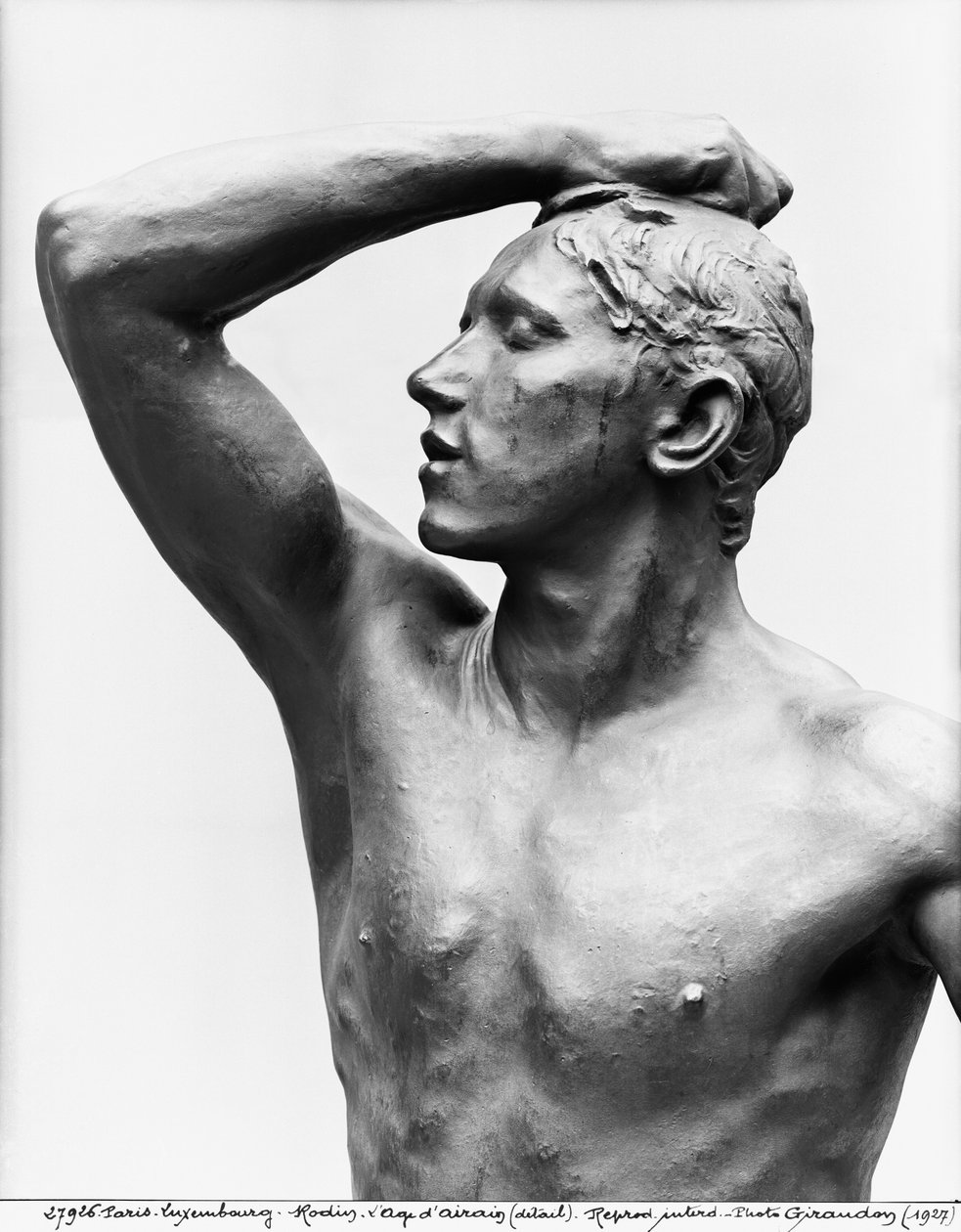 Bronsealderen, etter 1877 (bronse) (detalj) av Auguste Rodin