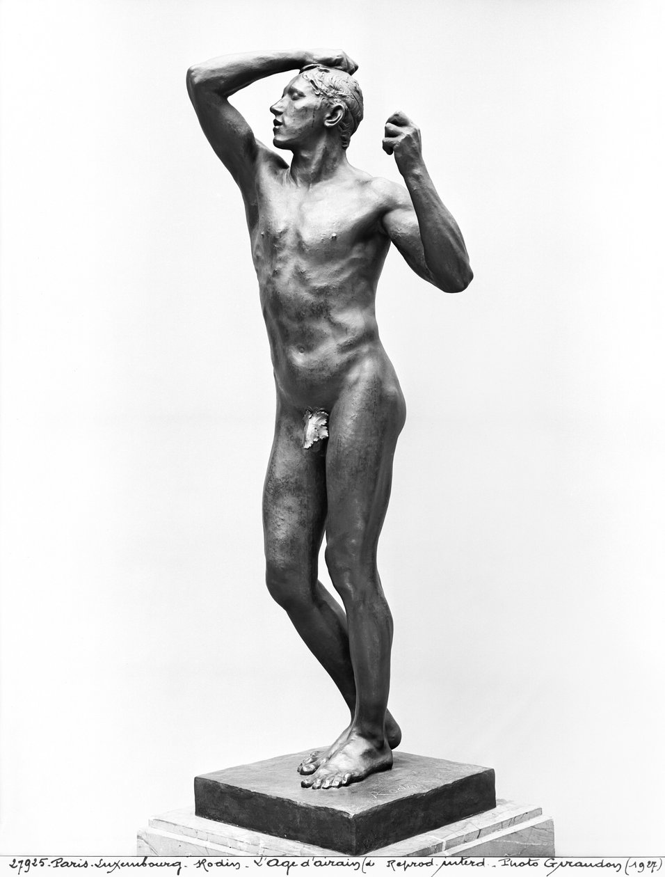 Bronsealderen, etter 1877 (bronse) (se også 279784 og 86) av Auguste Rodin