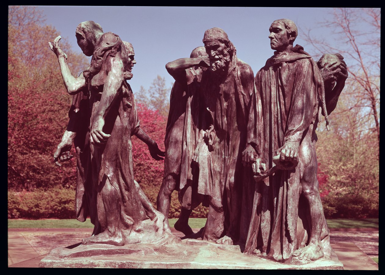 Borgerne i Calais (bronse) av Auguste Rodin
