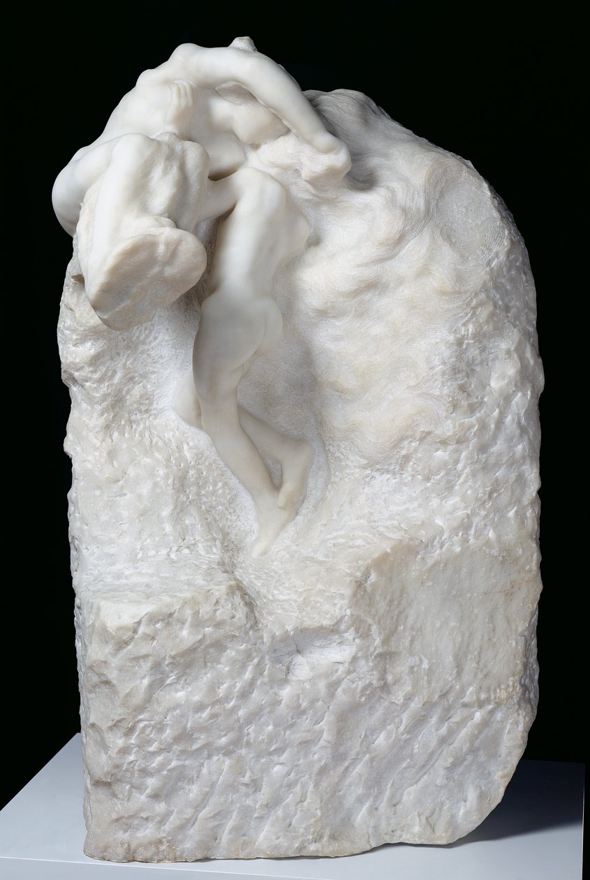 Jorden og månen, 1899 (marmor) av Auguste Rodin