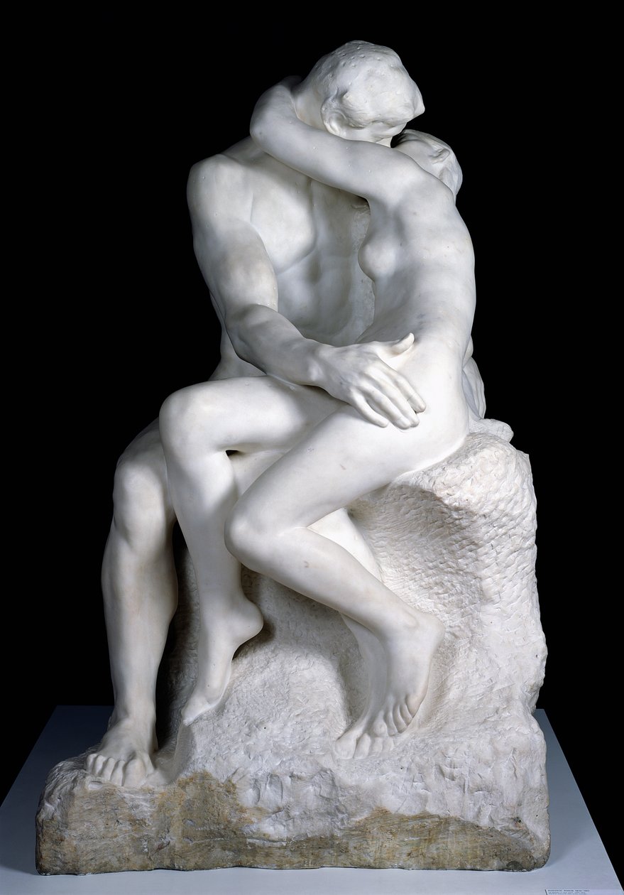 The Kiss, 1888-98 (marmor) (se også 190950) av Auguste Rodin