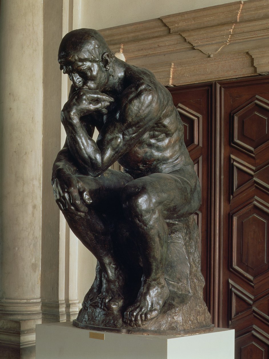 Tenkeren (bronse) av Auguste Rodin