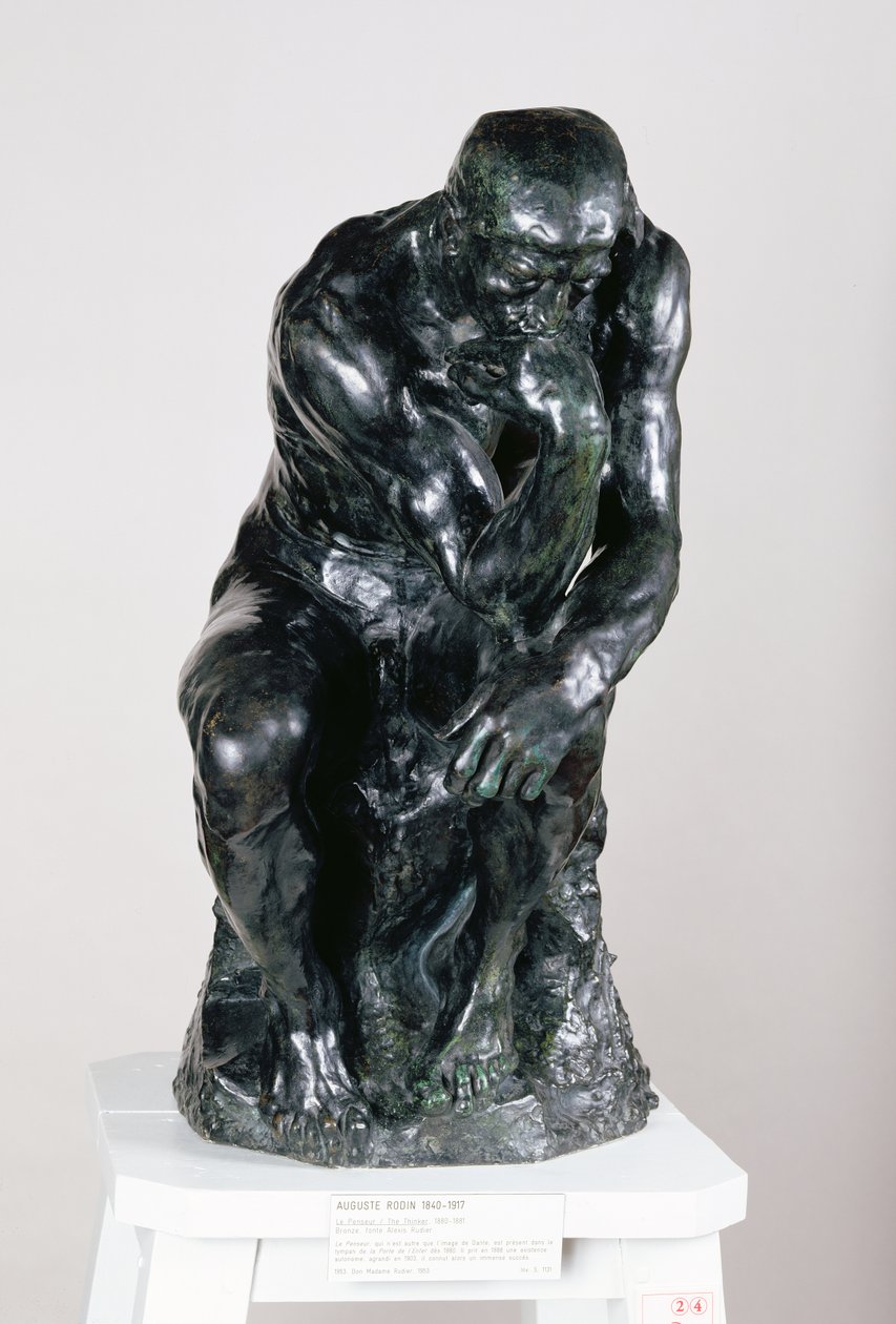 The Thinker, 1880 (bronse) (se også 116464, 158431) av Auguste Rodin