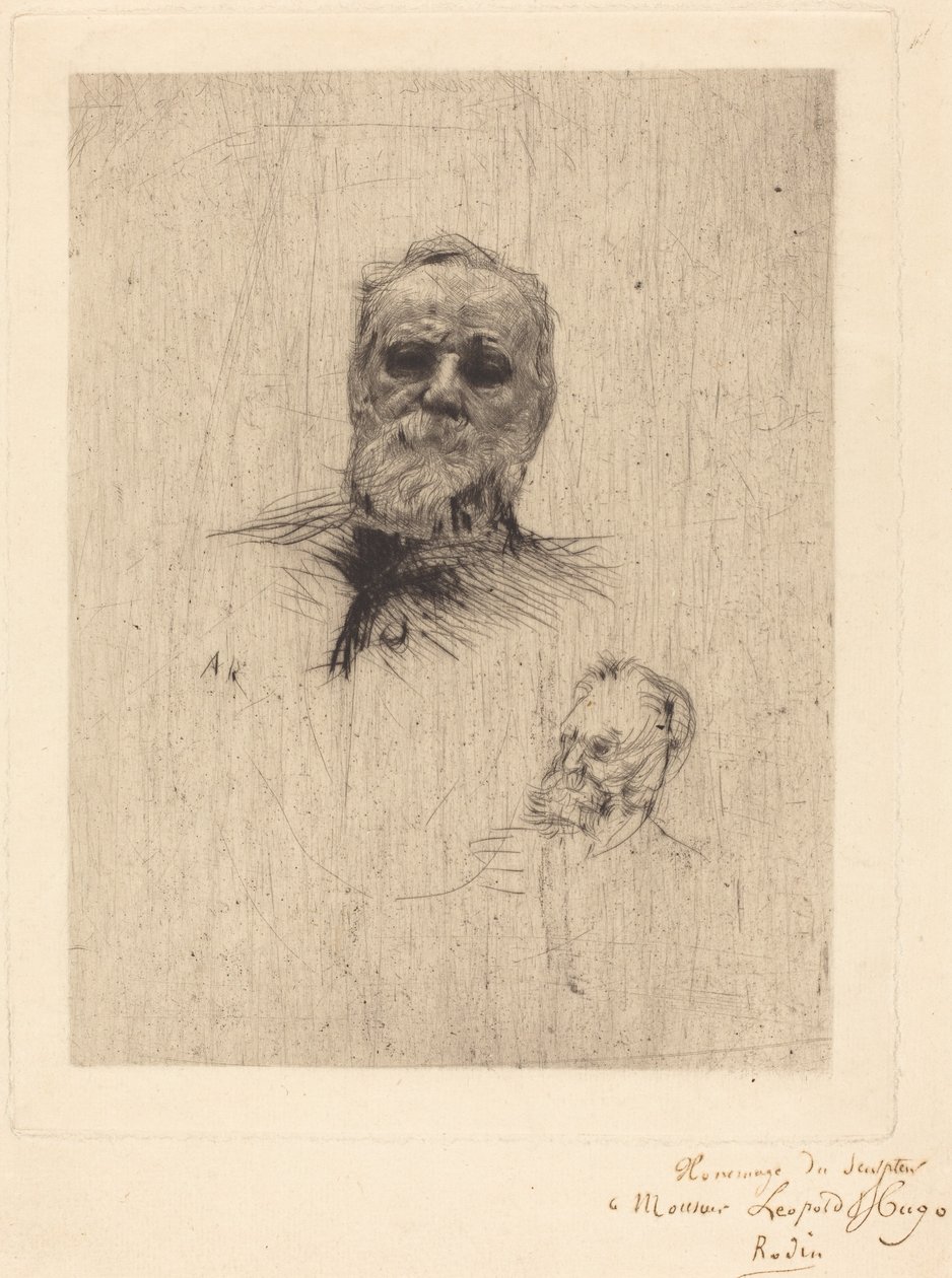 Victor Hugo, De Face av Auguste Rodin