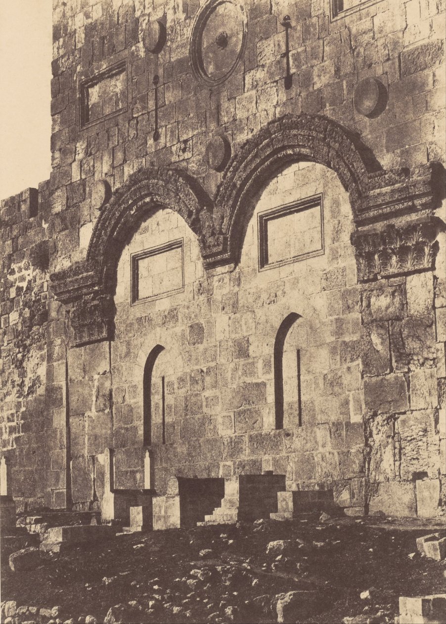 Jerusalem. Innhegning av templet. Golden Gate av Auguste Salzmann