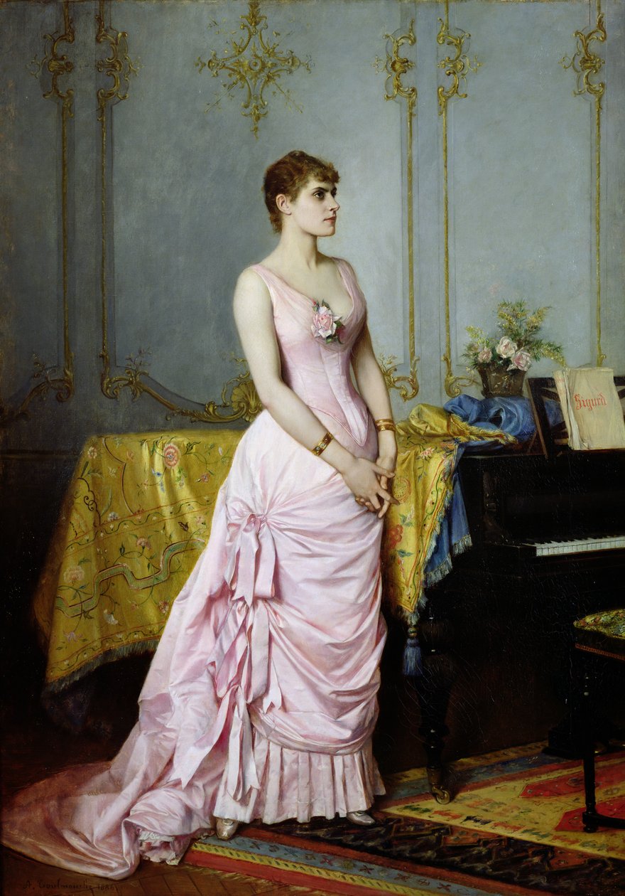 Portrett av Rose Caron (1857-1930) 1886 av Auguste Toulmouche