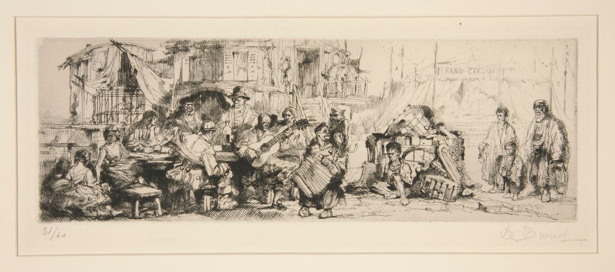 Sirkustroppen av Auguste Brouet