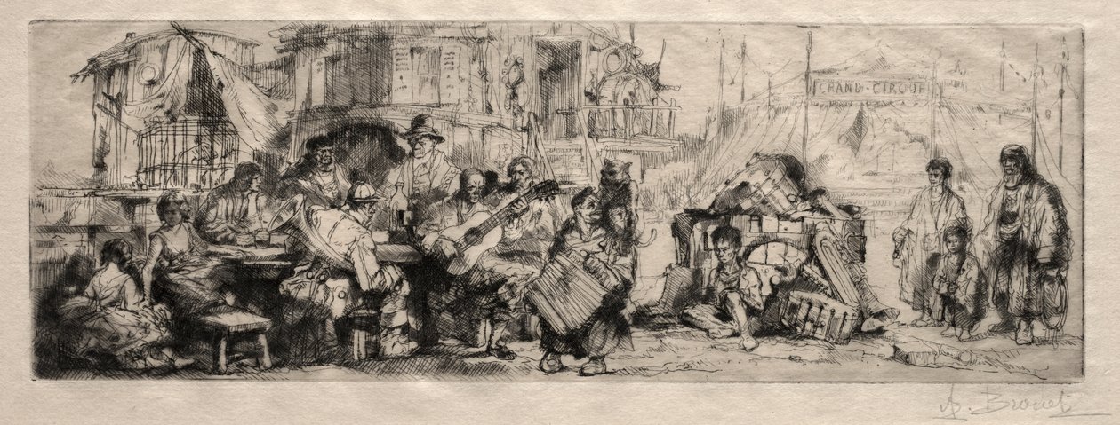 Omreisende sirkus av Auguste Brouet