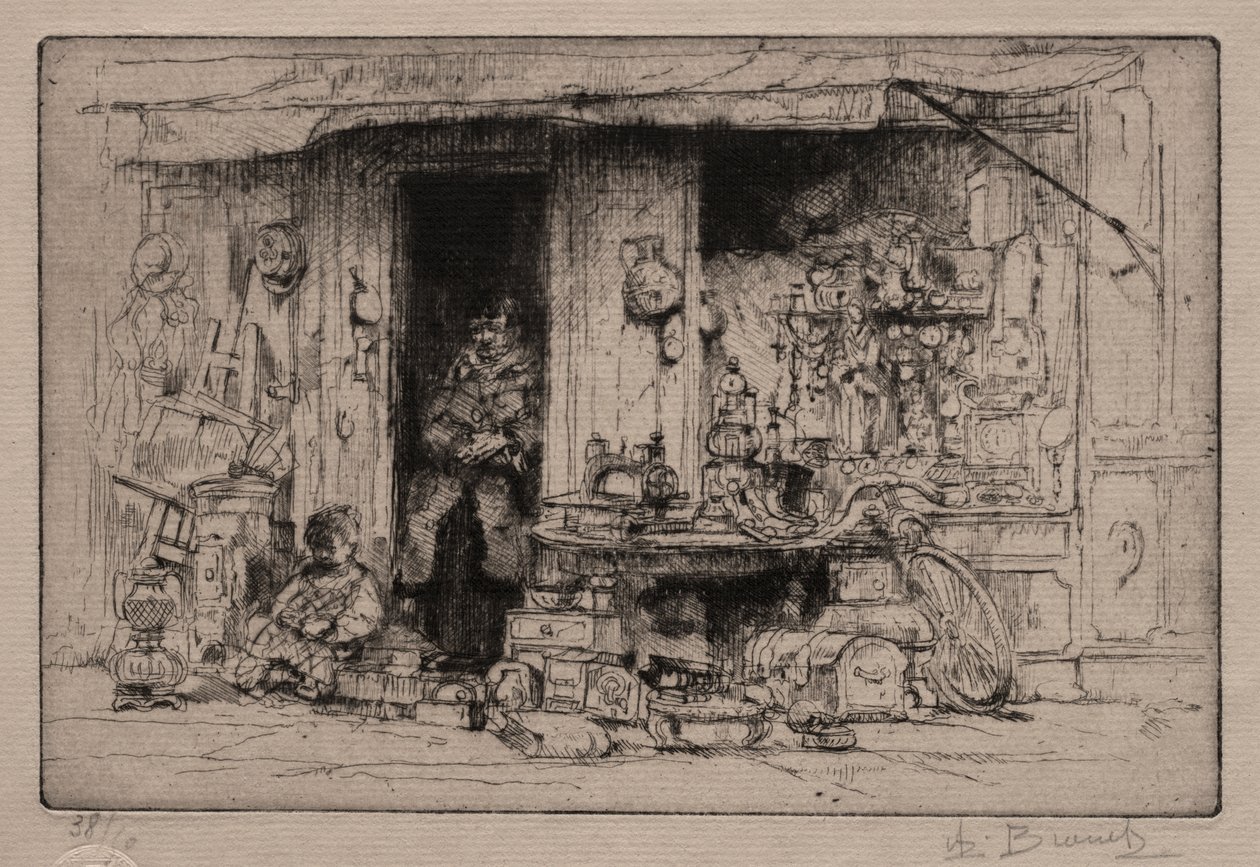 Odds and Ends-forhandleren av Auguste Brouet
