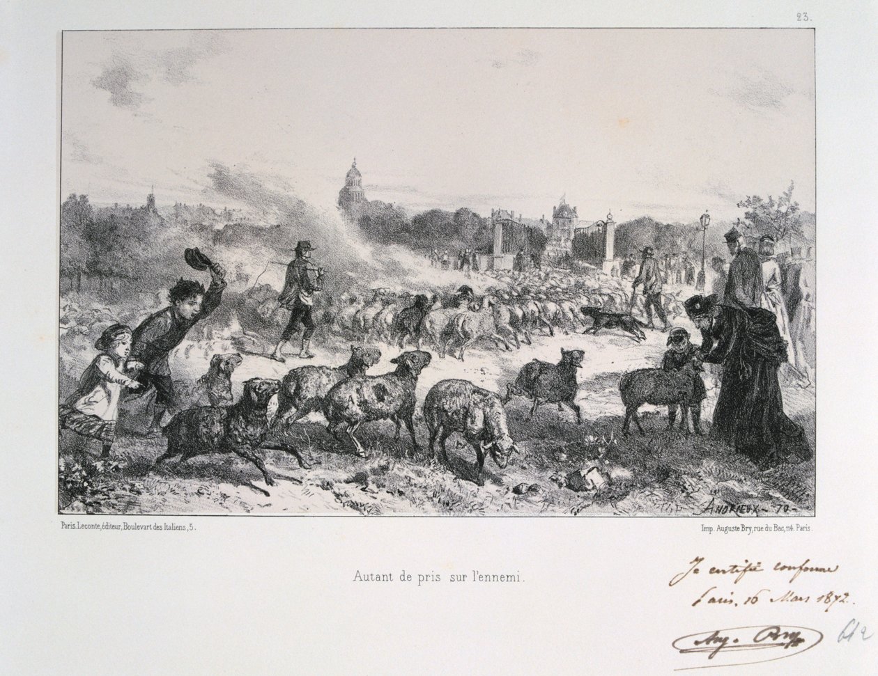 Så mange tatt fra fienden, den fransk-prøyssiske krigen, 1870 1872 av Auguste Bry