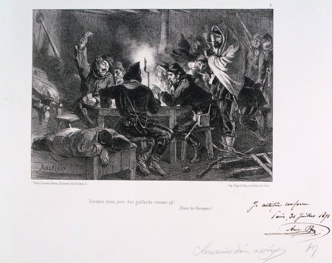 Sov, med slike karer!, Siege of Paris, 1870-1871 1871 av Auguste Bry