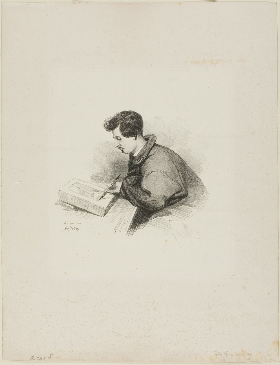 Portrett av Auguste Raffet av Auguste Bry