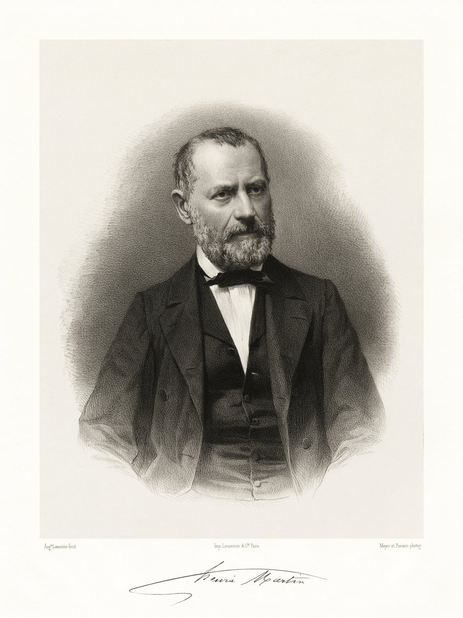 Bon Louis Henri Martin, 1865-66 av Auguste Charles Lemoine