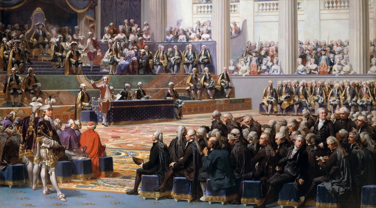 Åpning av generalstændene i Versailles, 5. mai 1789 av Louis Charles Auguste Couder