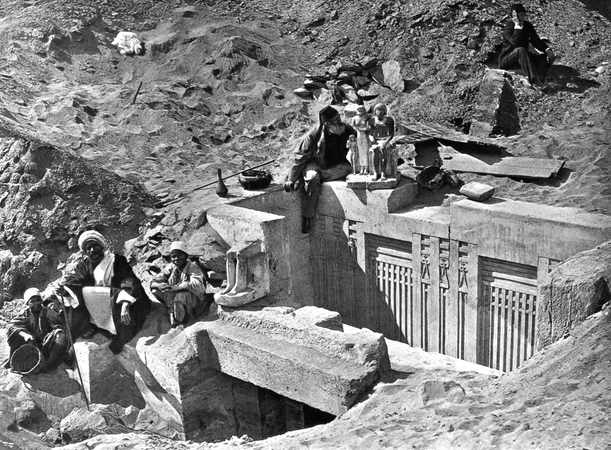 Memphis Saqqara, Egypt, 1893 av Auguste Edouard Mariette