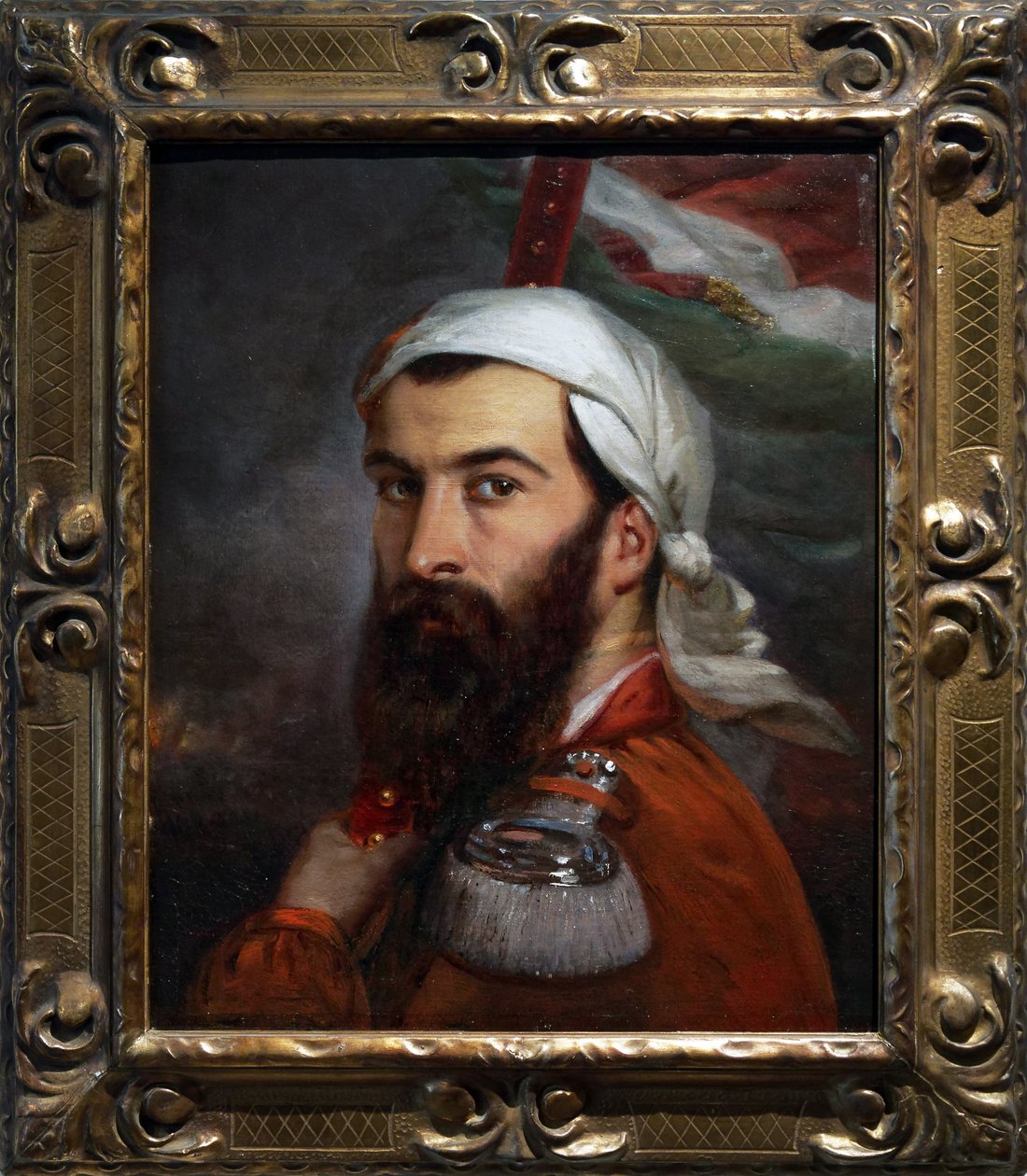 Giuseppe Garibaldi etter kampen mot Morazzone 5. august 1848 av Auguste Estienne
