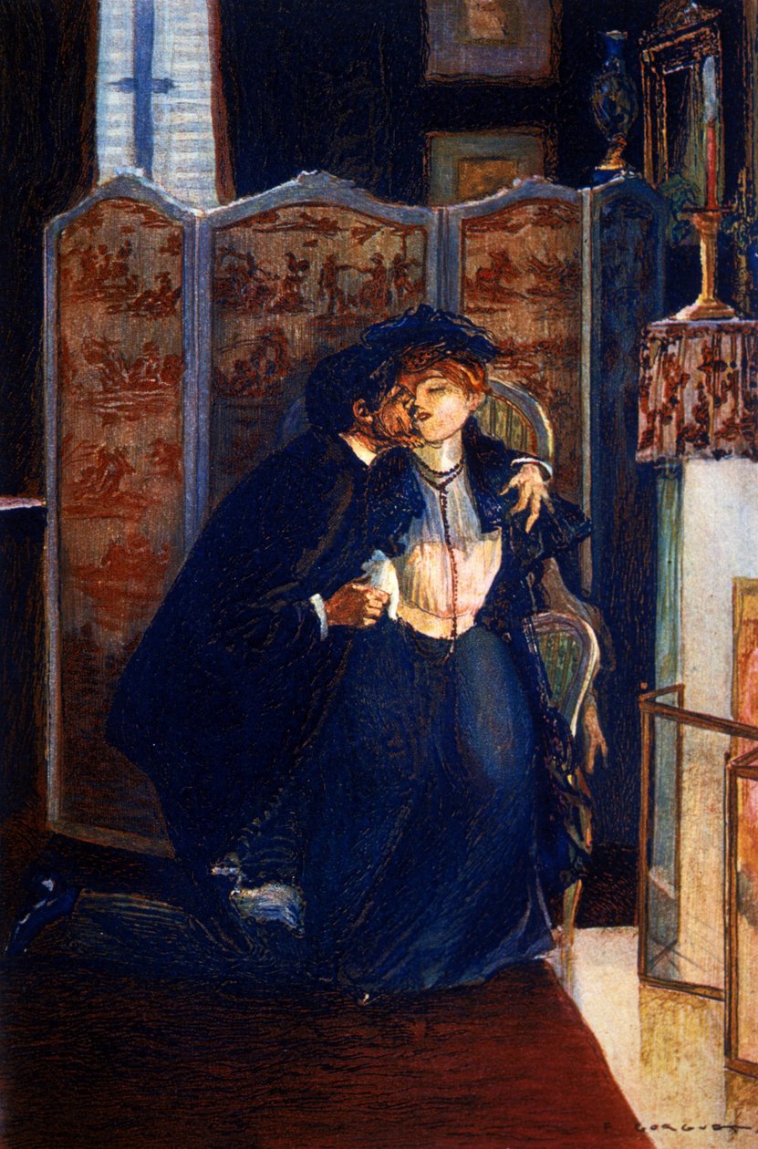 Den røde liljen til Anatole France (1844 - 1924) av Auguste Francois Gorguet