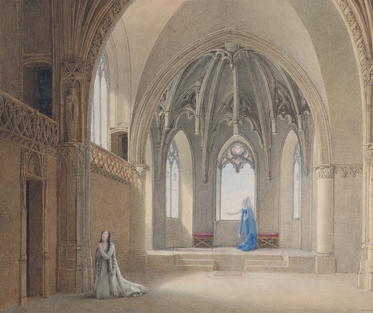 Anne, min søster Anne, ser du ingenting komme, 1817. av Auguste Garneray
