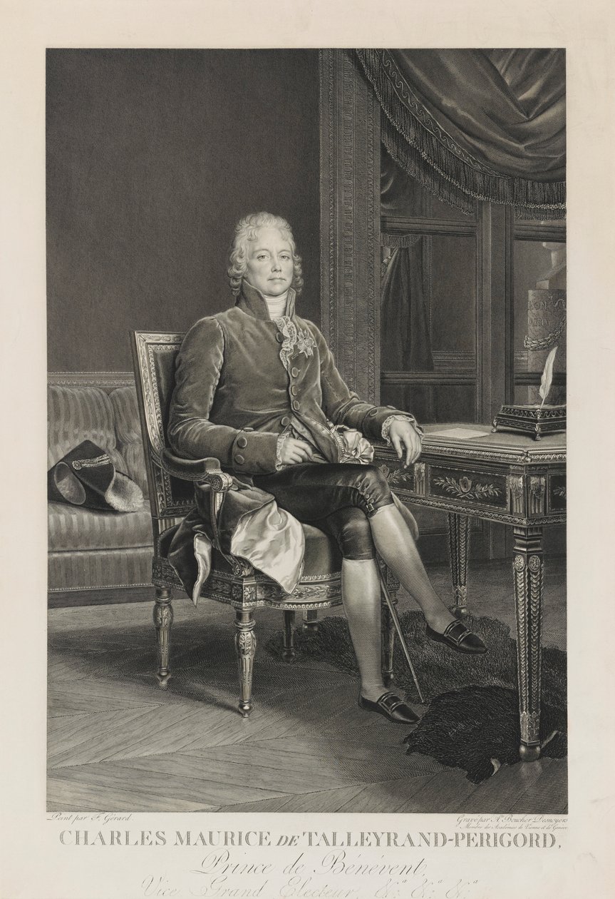 Charles Maurice de Talleyrand-Perigord av Auguste Gaspard Louis Desnoyers