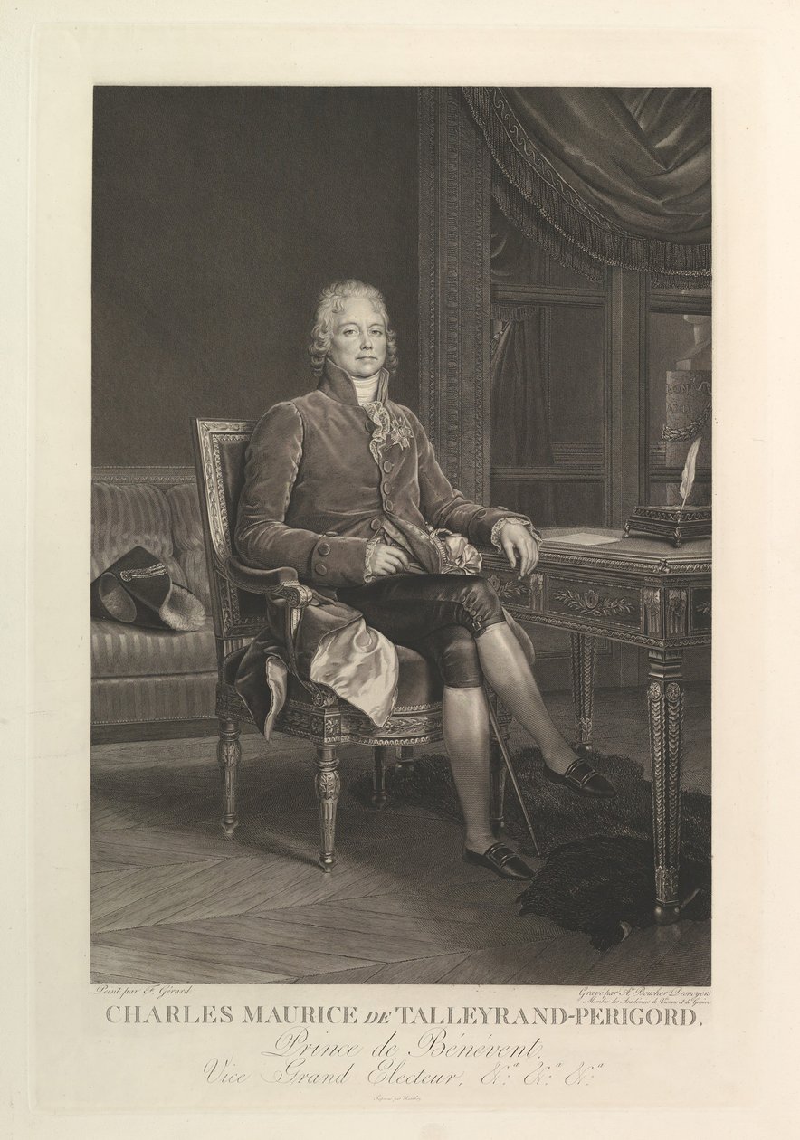 Portrett av Charles Maurice de Talleyrand-Périgord, etter 1808. av Auguste Gaspard Louis Desnoyers