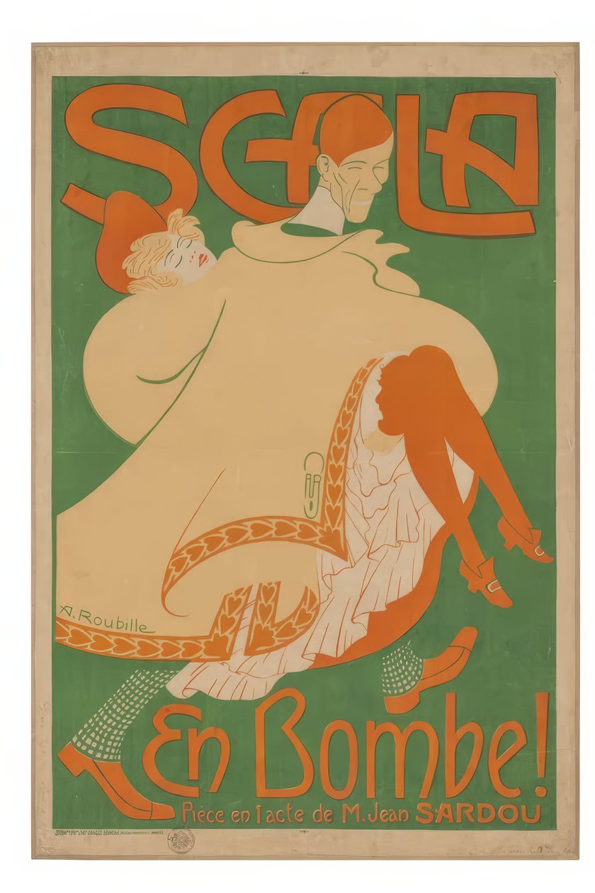 Scala. En bombe, et skuespill av J. Sardou av Auguste Jean Baptiste Roubille