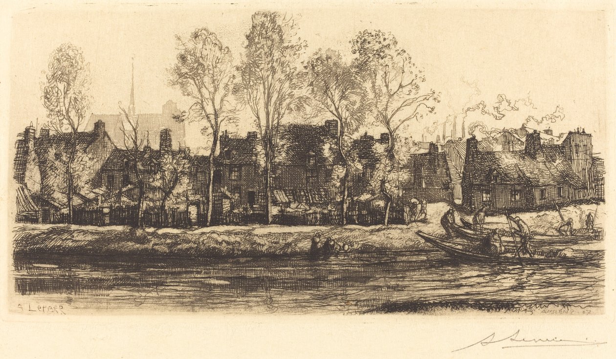 Sommes bredder ved Amiens av Auguste Lepere