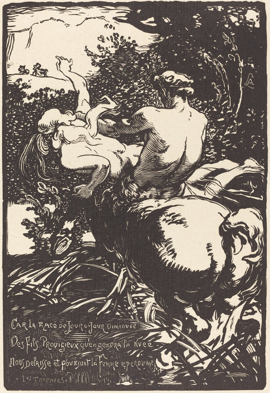 Kentauren Kentauren, 1896. av Auguste Lepere