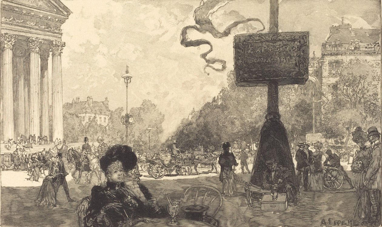 Hjørne av Rue Royale Hjørne av Rue Royale, 1890. av Auguste Lepere