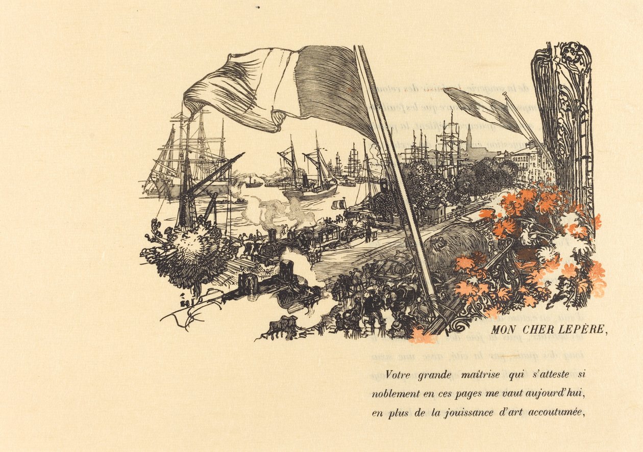 Dedikasjonsside av Auguste Lepere