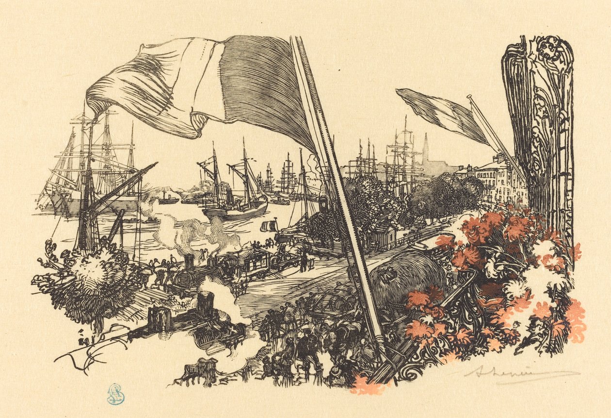 Dedikasjonsside, utgitt 1900. av Auguste Lepere