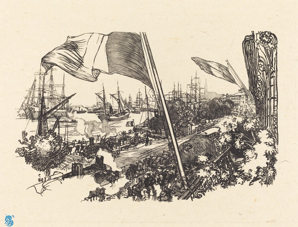 Dedikasjonsside, utgitt 1900. av Auguste Lepere