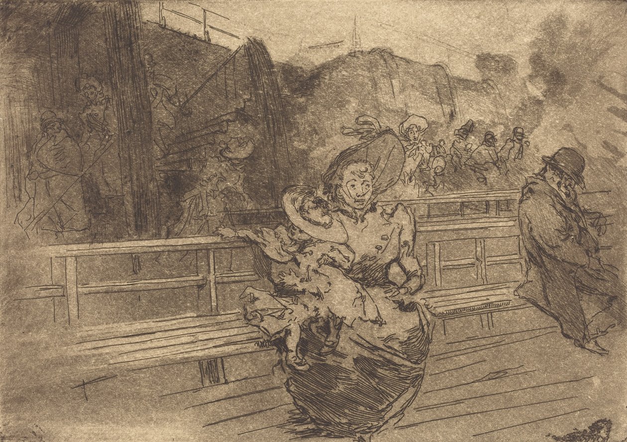 Avgang til Greenwich Depart pour Greenwich, 1891. av Auguste Lepere