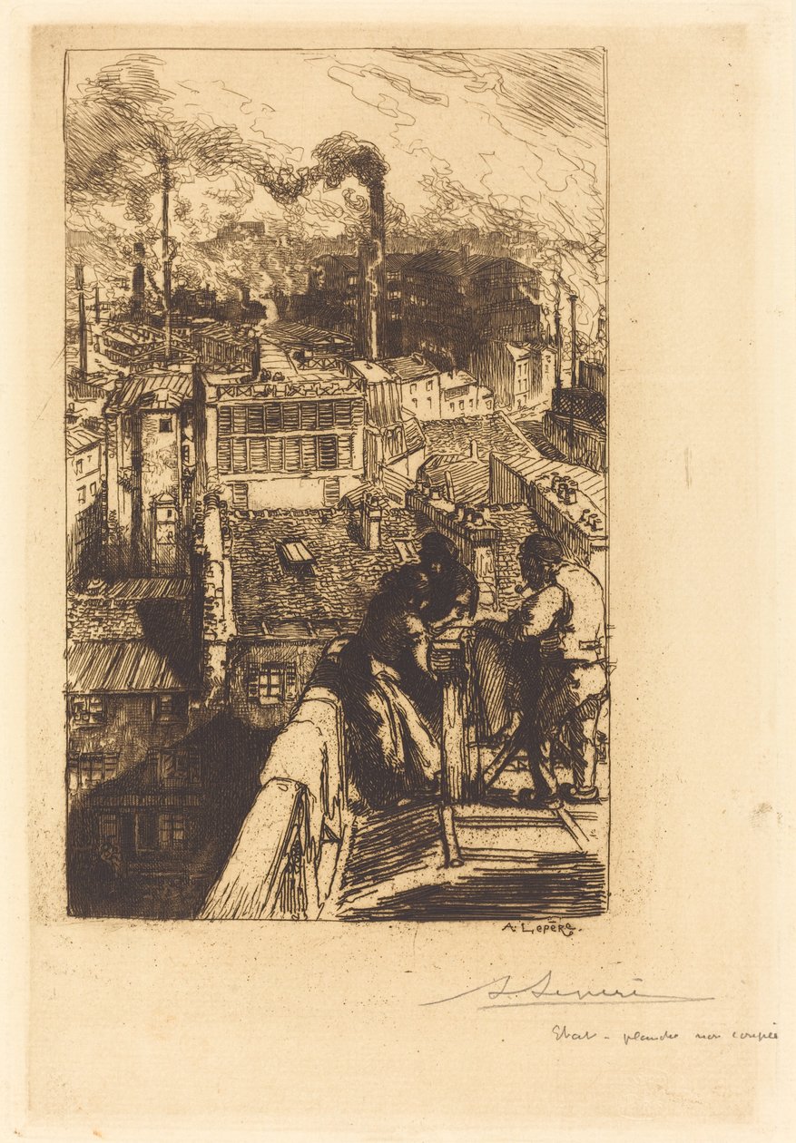 Gobelins kvartal av Auguste Lepere