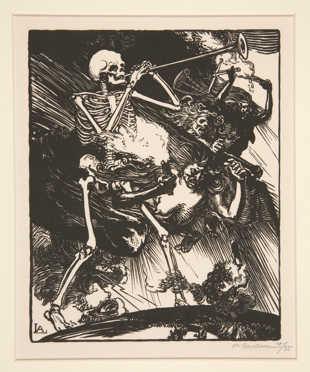 Death and Discord will Rain on the Earth, fra The War of 1914, første serie, nr. 7 av Auguste Lepere
