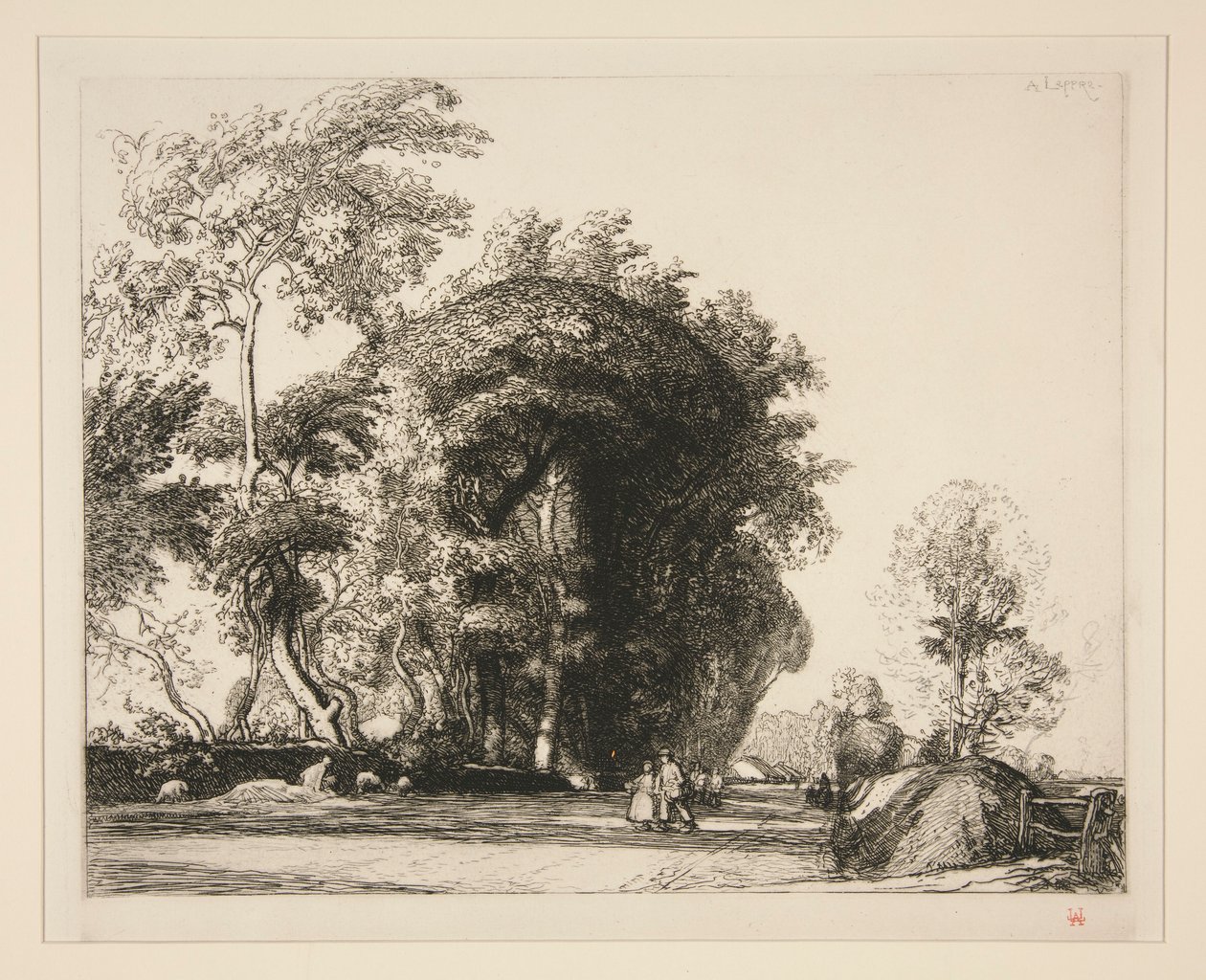 Veien til Saint-Gilles (Saint-Jean-de-Monts) (sti fra Saint-Gilles [Saint-Jean-de-Monts]) av Auguste Lepere