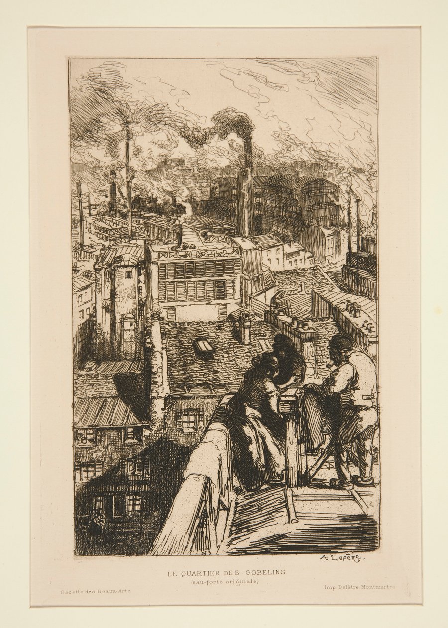 Gobelins-distriktet (The Goblin av Auguste Lepere