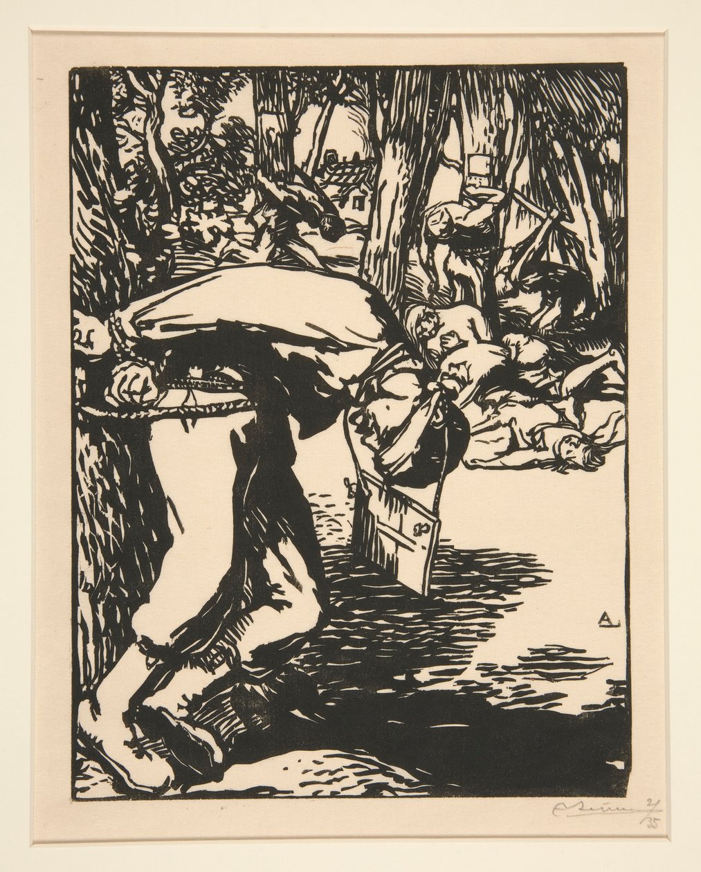 The Francs-Tireurs (Sharpshooters), fra The War of 1914, første serie, nr. 11 av Auguste Lepere