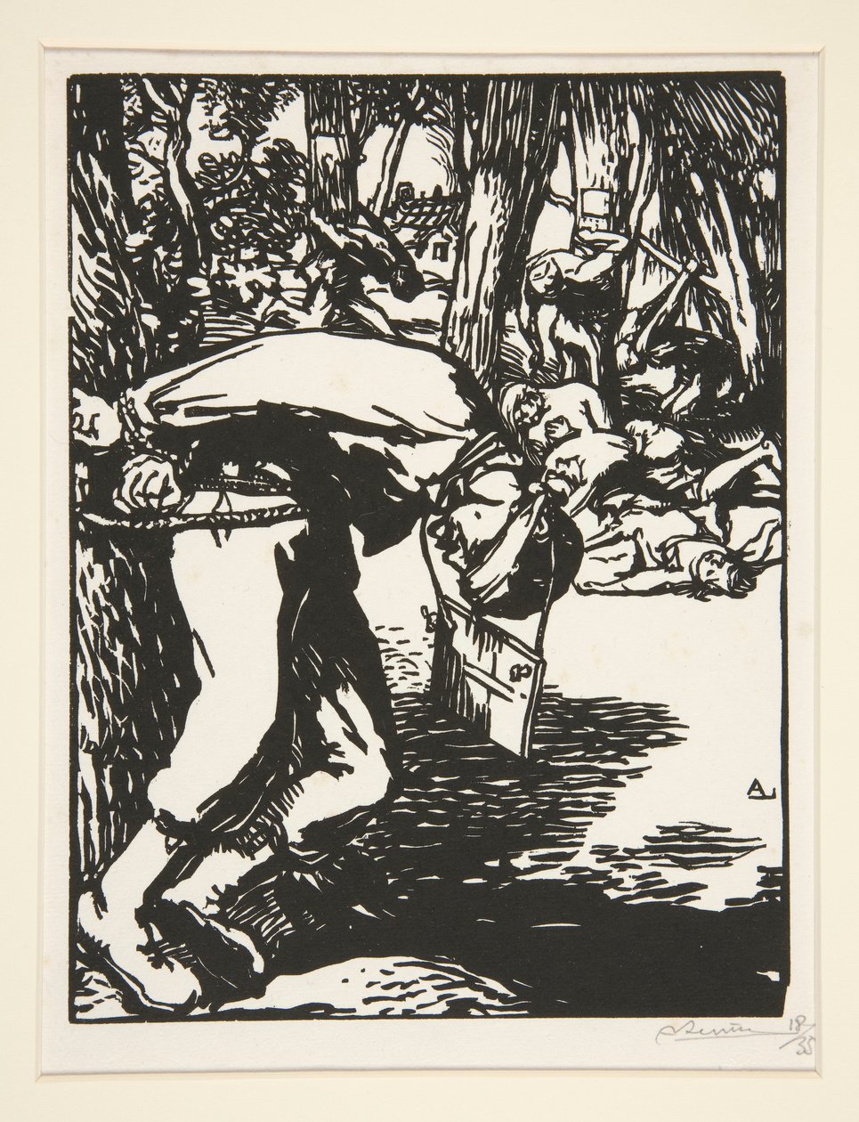 The Francs-Tireurs (Sharpshooters), fra The War of 1914, første serie, nr. 11 av Auguste Lepere