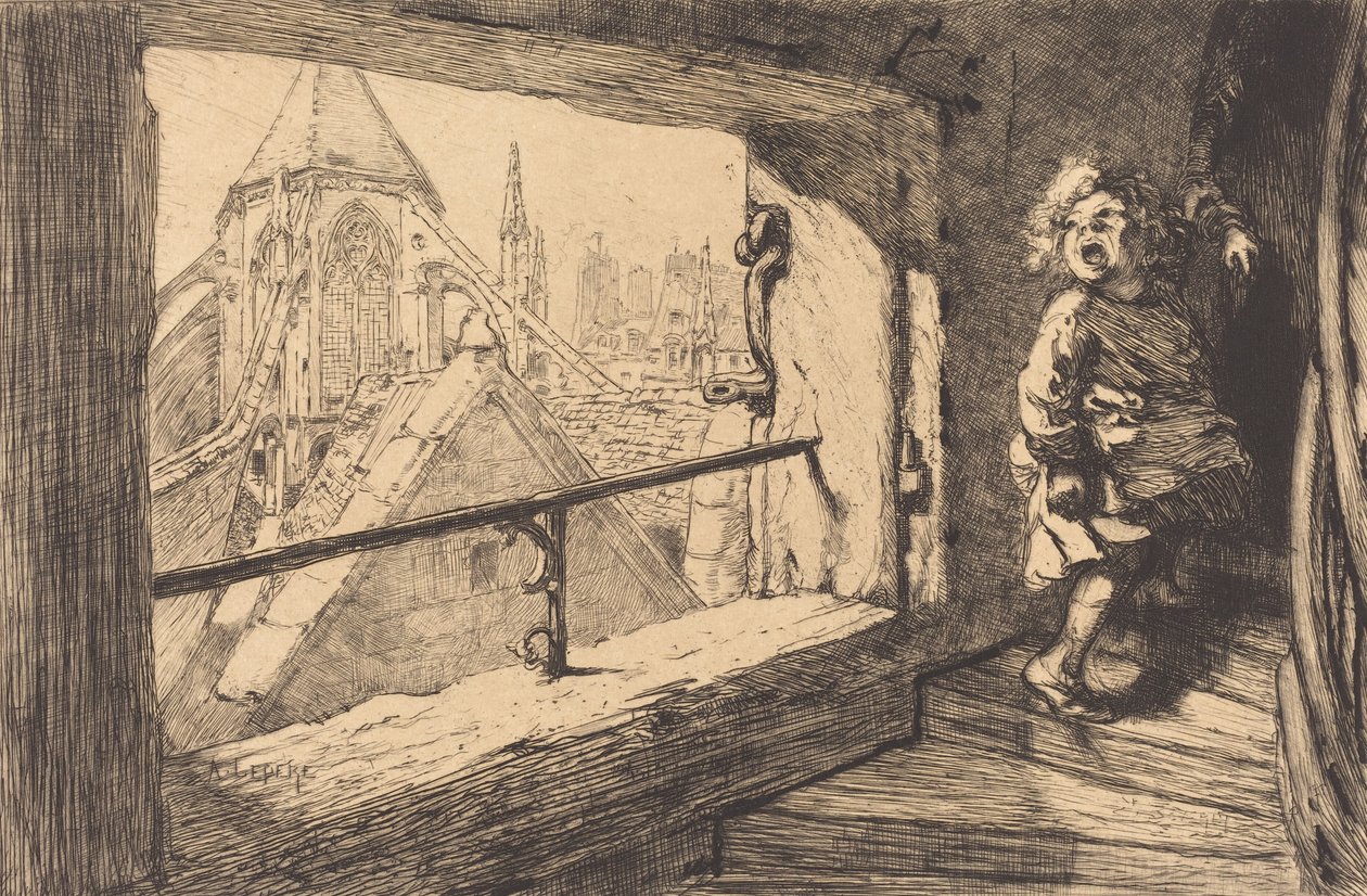 Takene til Saint-Severin, 1889. av Auguste Lepere