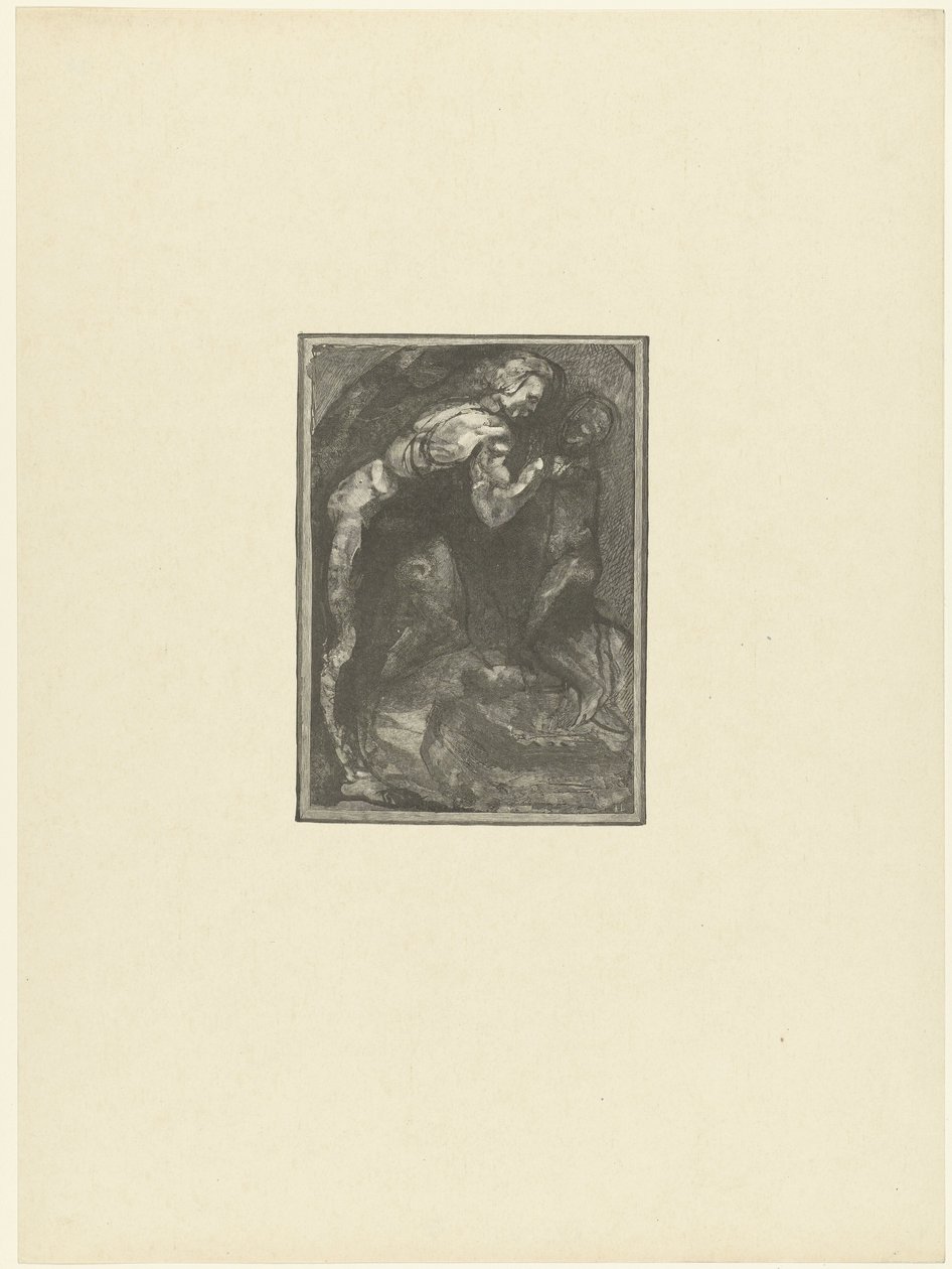 Michelangelo skulpturerer en slave Michel Ange modell l