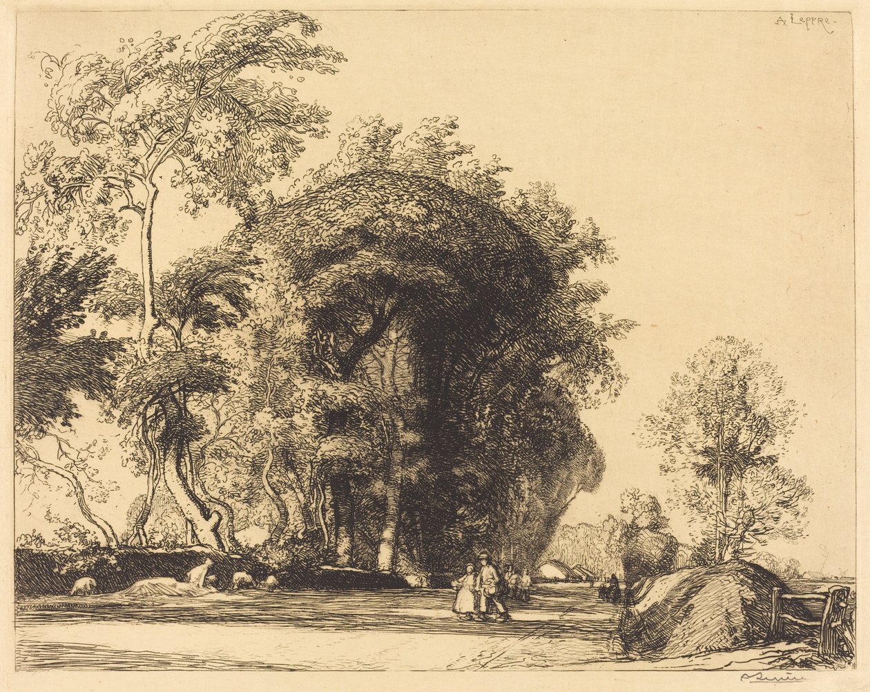 Sti fra St.-Gilles, St.-Jean-de-Monts av Auguste Lepere