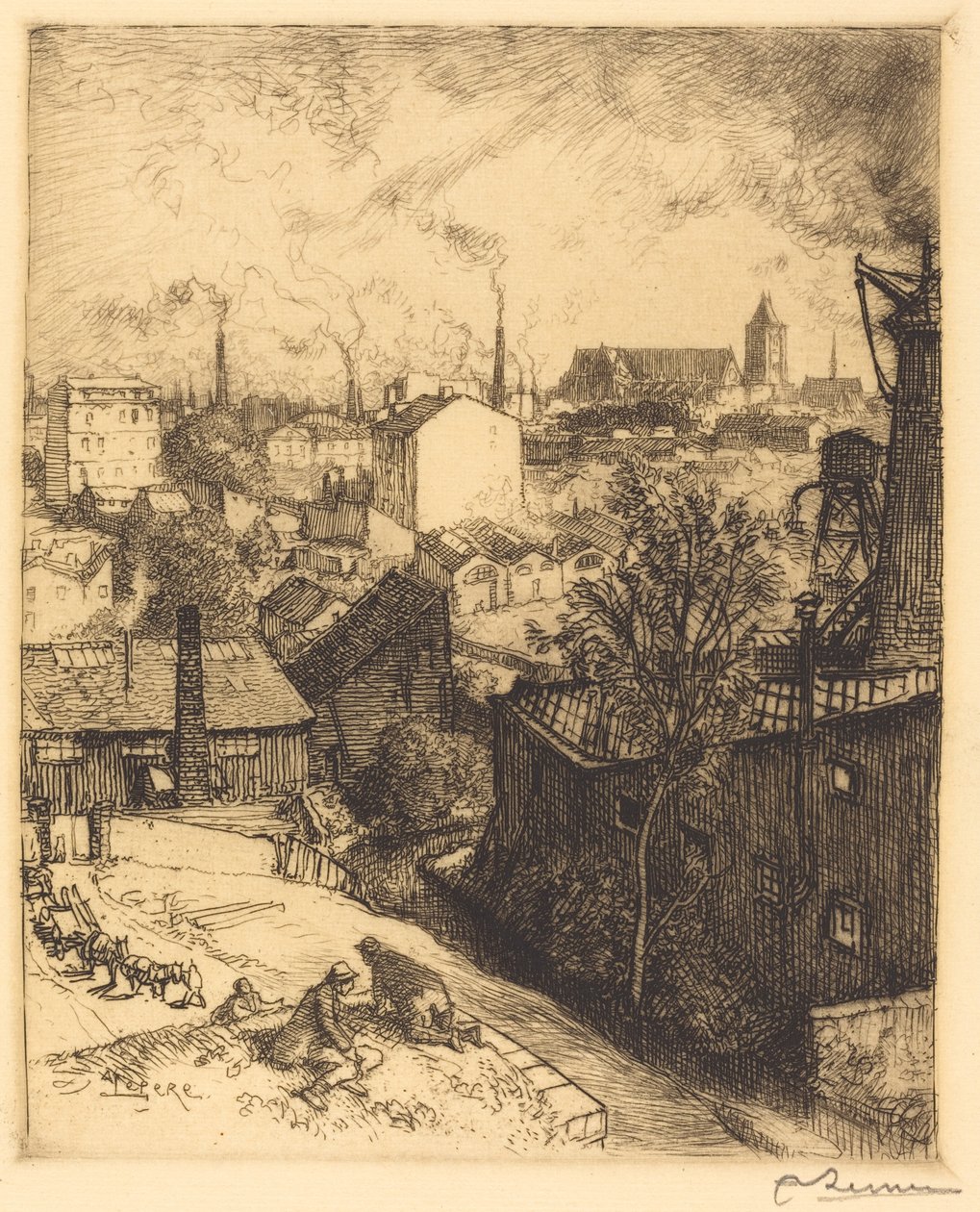 Suvenir fra St. Denis av Auguste Lepere