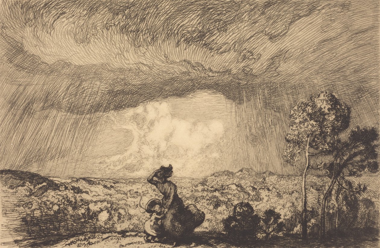 Storm on the Dune, Vendee Storm on the Dune, Vendee. av Auguste Lepere