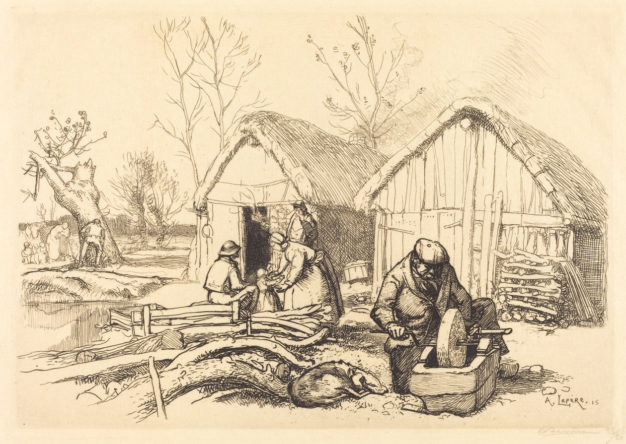 Vedhoggerens hus, Vendee (La maison du bucheron, Vendee) av Auguste Lepere